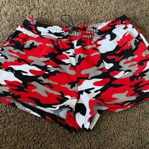 Casual Camo Fleece Shorts